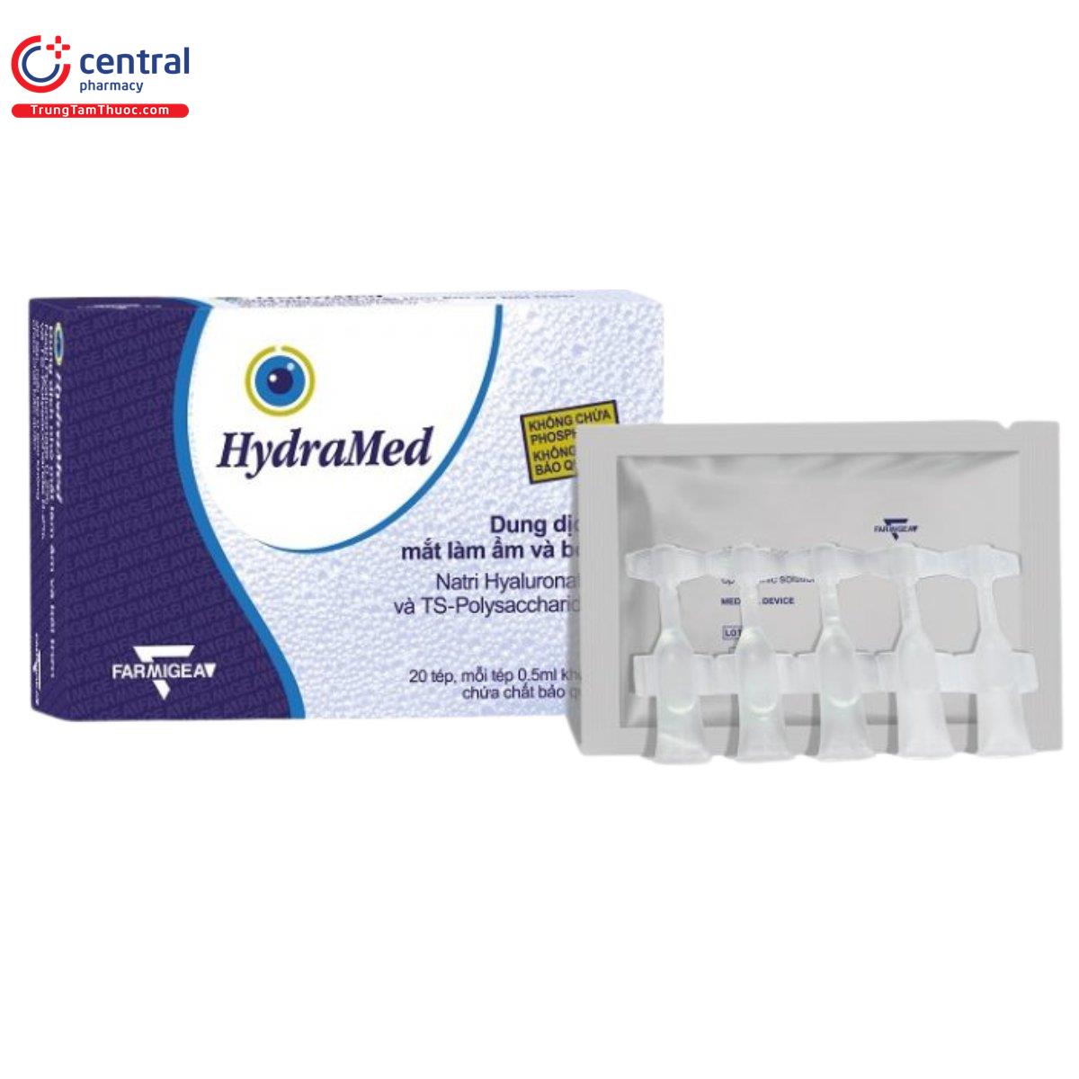 Dung Dịch Nhỏ Mắt Làm Ẩm Và Bôi Trơn HydraMed (Dạng Tép)